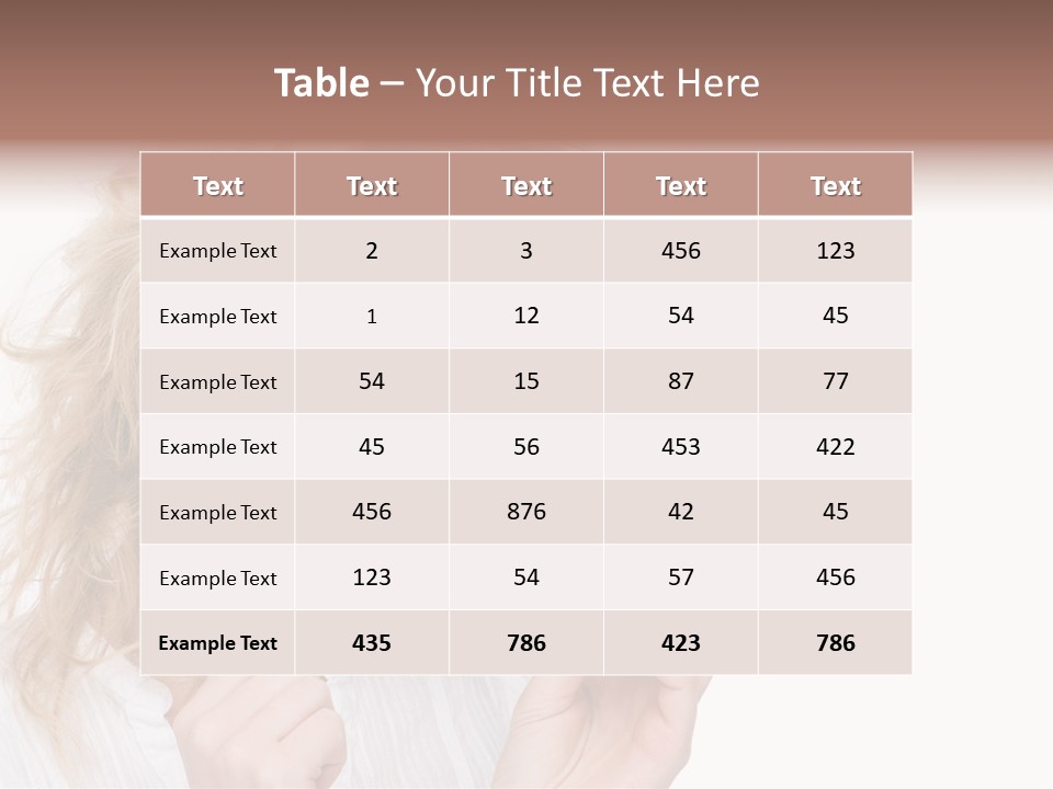 Full Isolated Portrait Of A Beautiful Caucasian Woman Eating Some Sweets PowerPoint Template