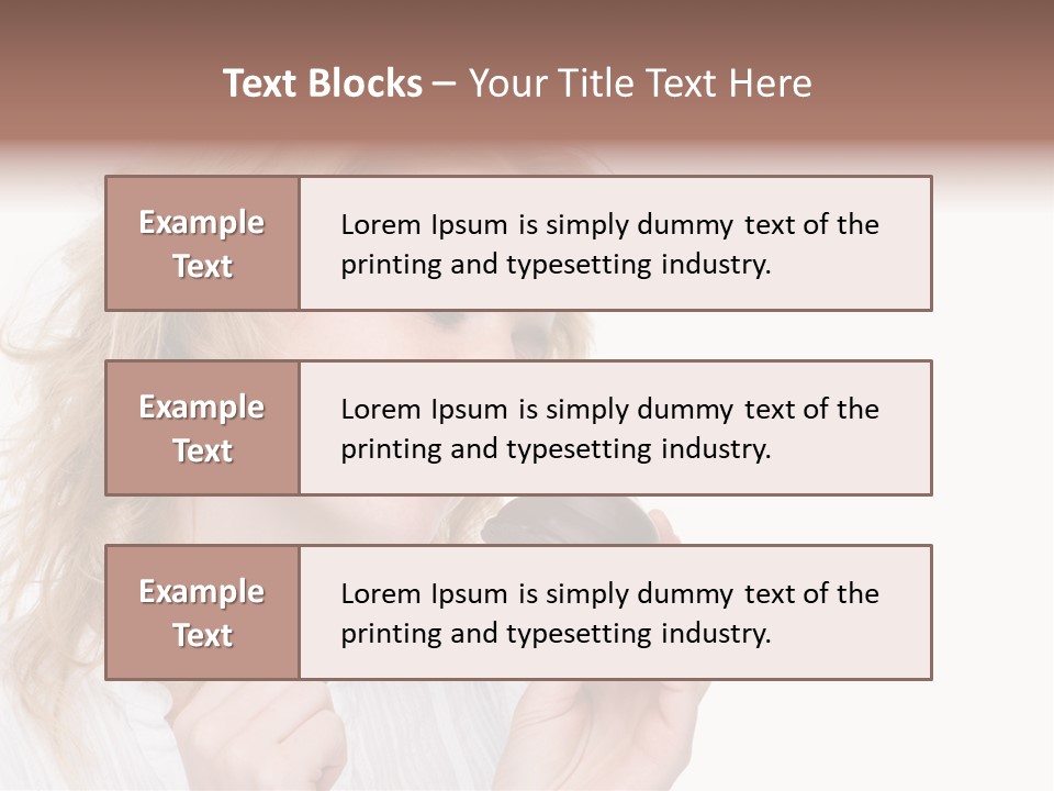 Full Isolated Portrait Of A Beautiful Caucasian Woman Eating Some Sweets PowerPoint Template