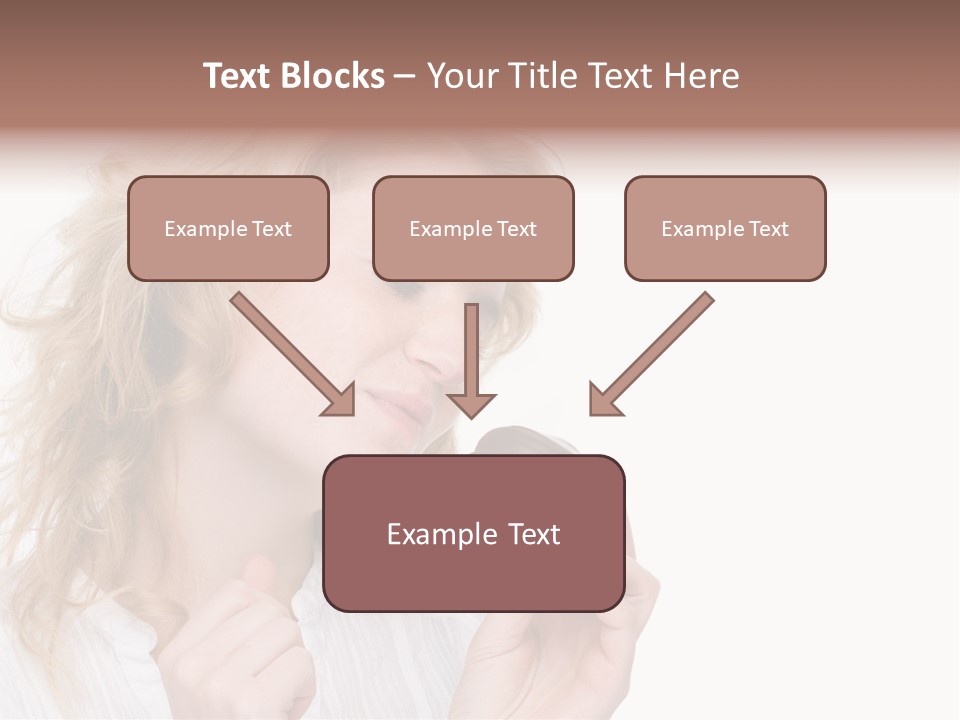 Full Isolated Portrait Of A Beautiful Caucasian Woman Eating Some Sweets PowerPoint Template