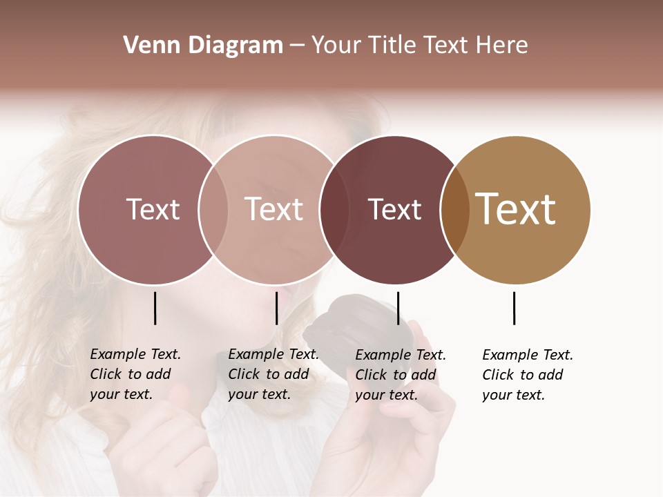 Full Isolated Portrait Of A Beautiful Caucasian Woman Eating Some Sweets PowerPoint Template