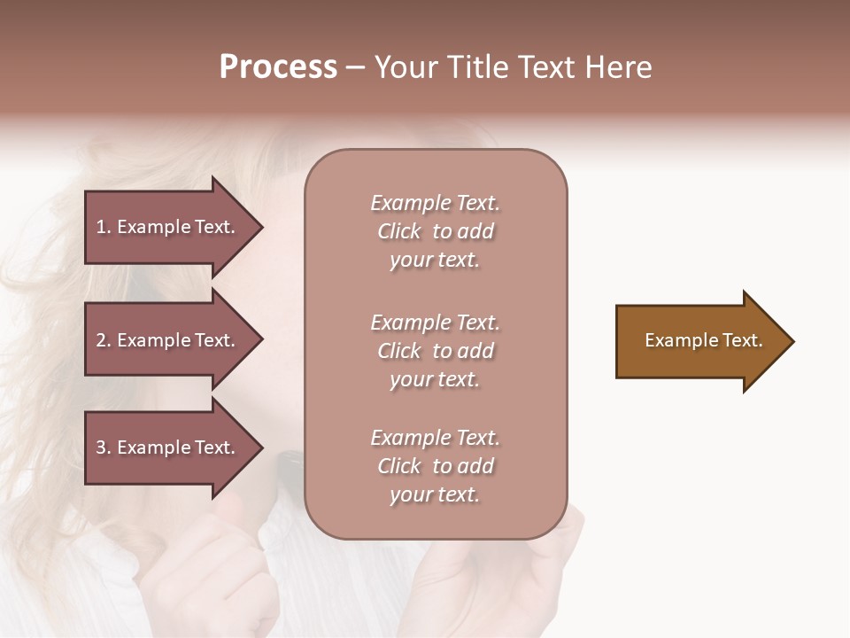 Full Isolated Portrait Of A Beautiful Caucasian Woman Eating Some Sweets PowerPoint Template