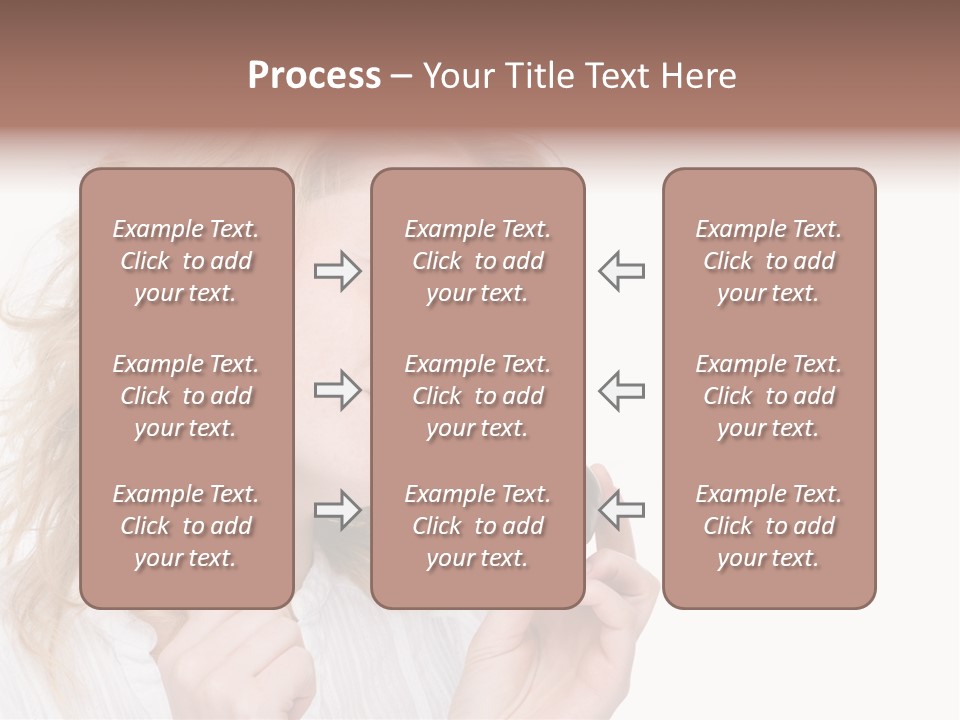 Full Isolated Portrait Of A Beautiful Caucasian Woman Eating Some Sweets PowerPoint Template