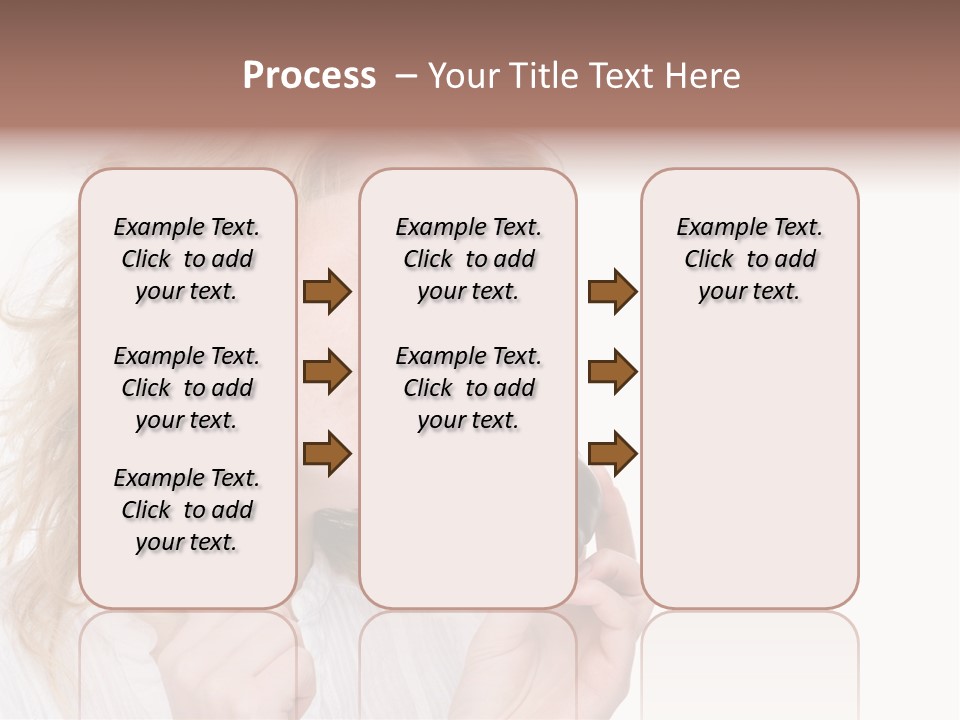 Full Isolated Portrait Of A Beautiful Caucasian Woman Eating Some Sweets PowerPoint Template