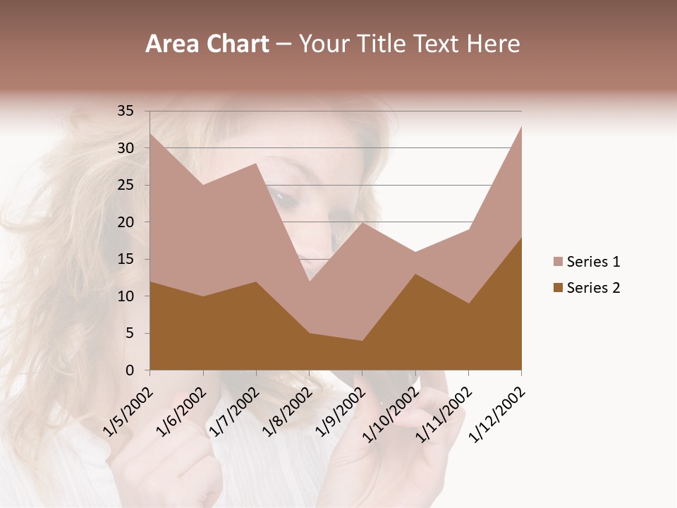 Full Isolated Portrait Of A Beautiful Caucasian Woman Eating Some Sweets PowerPoint Template