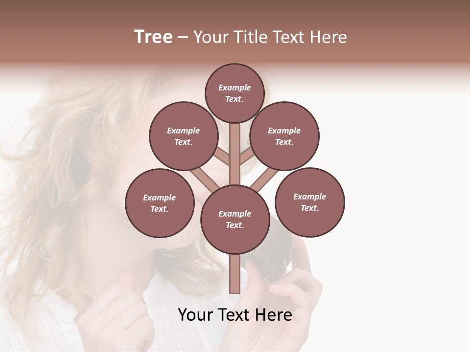 Full Isolated Portrait Of A Beautiful Caucasian Woman Eating Some Sweets PowerPoint Template