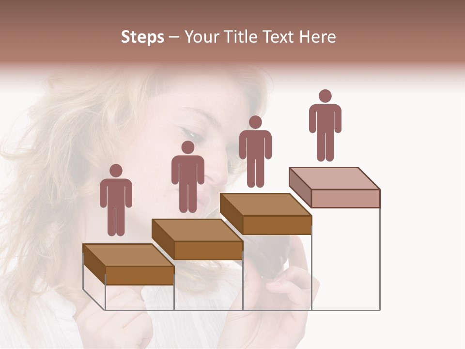 Full Isolated Portrait Of A Beautiful Caucasian Woman Eating Some Sweets PowerPoint Template