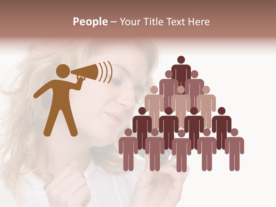 Full Isolated Portrait Of A Beautiful Caucasian Woman Eating Some Sweets PowerPoint Template