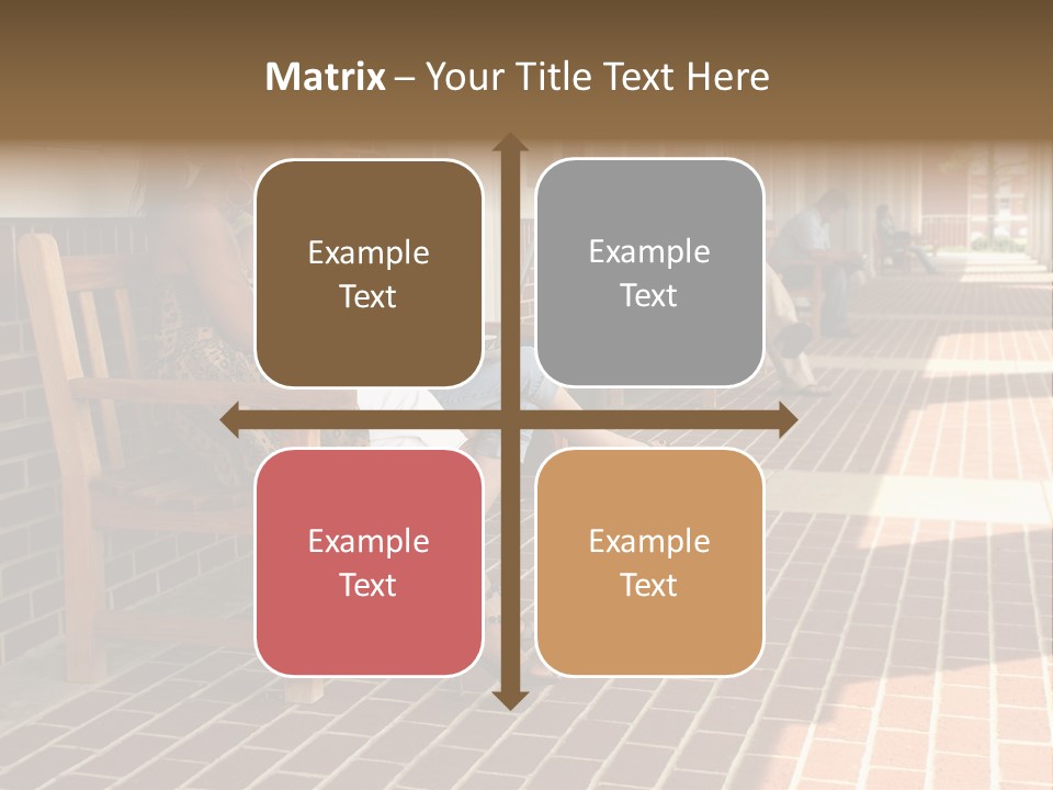 College Students On Campus. PowerPoint Template