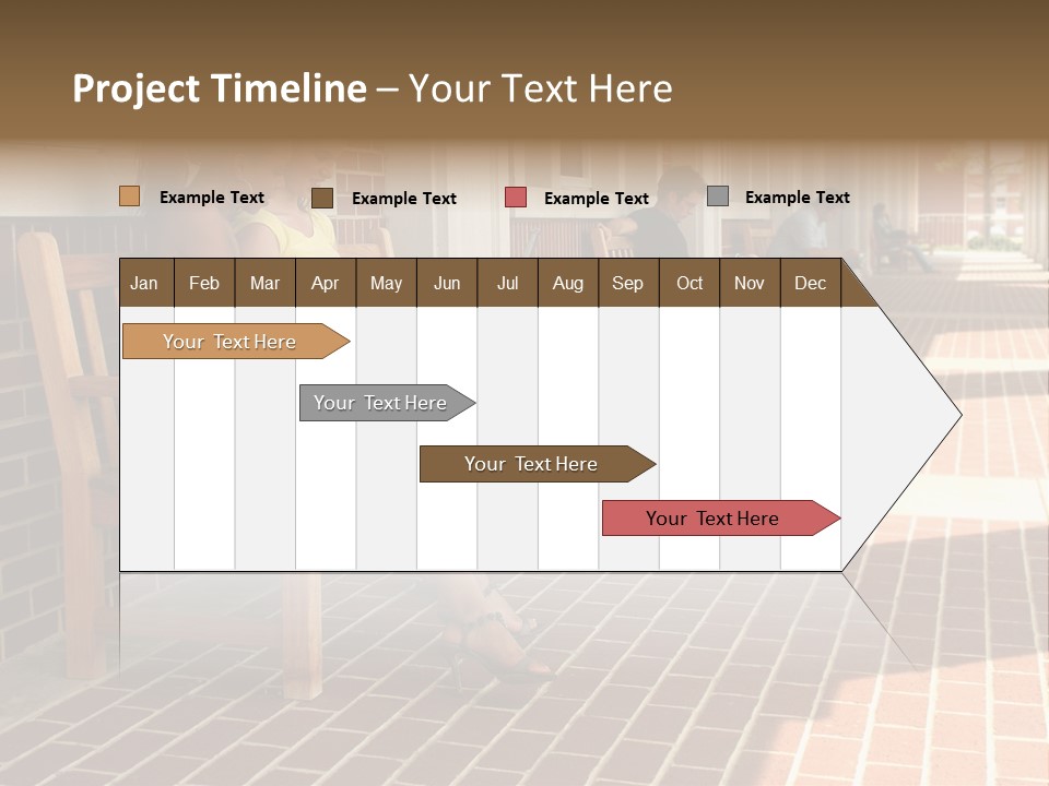 College Students On Campus. PowerPoint Template