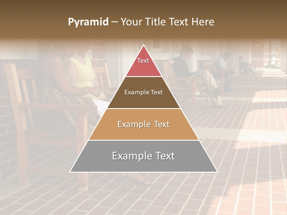 College Students On Campus. PowerPoint Template