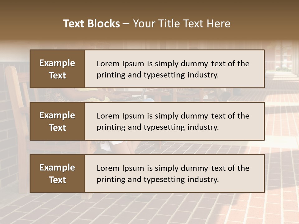 College Students On Campus. PowerPoint Template