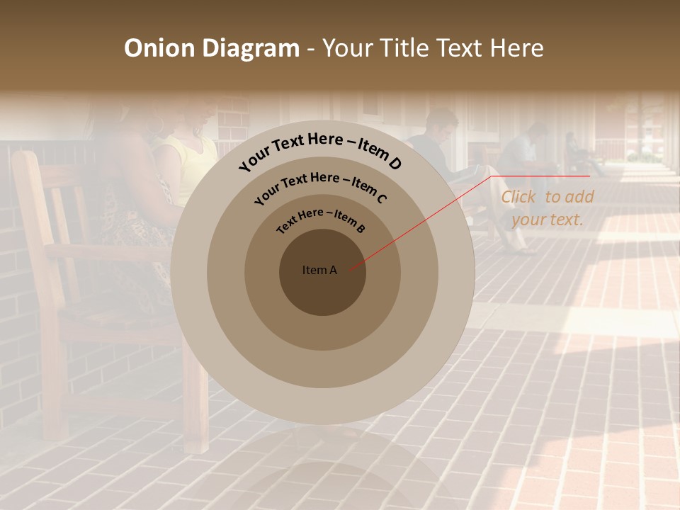 College Students On Campus. PowerPoint Template