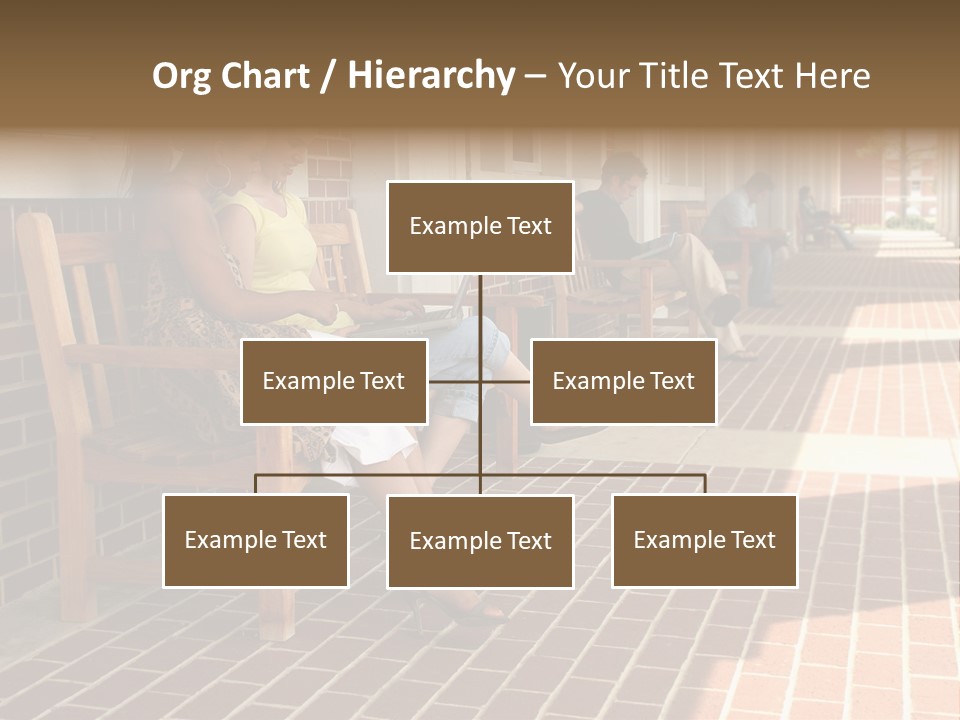 College Students On Campus. PowerPoint Template