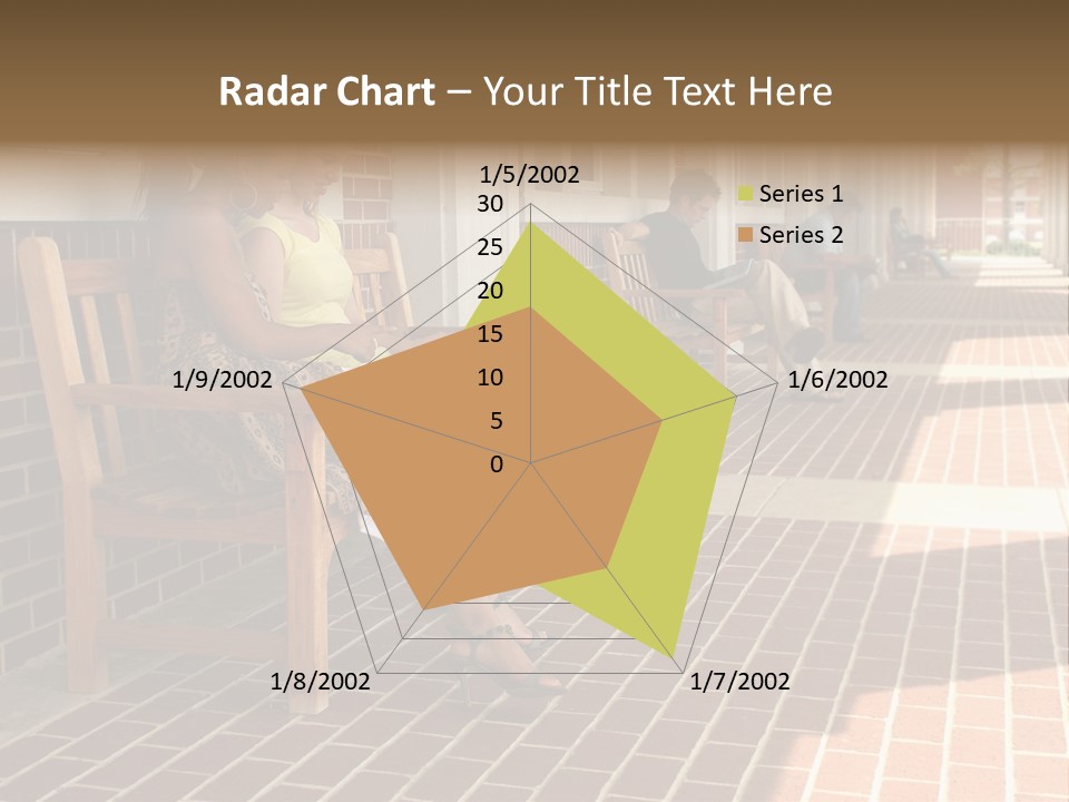College Students On Campus. PowerPoint Template