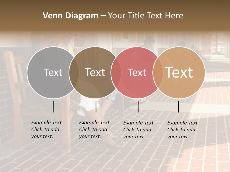 College Students On Campus. PowerPoint Template