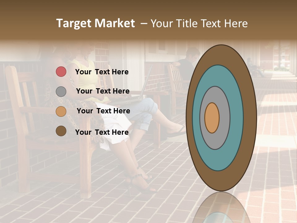 College Students On Campus. PowerPoint Template