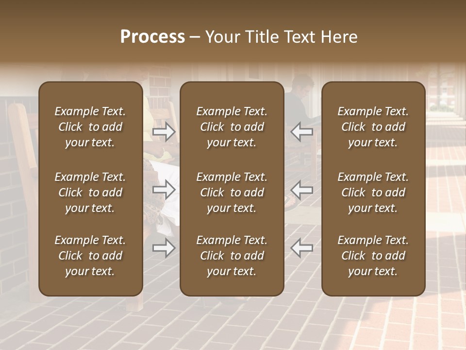 College Students On Campus. PowerPoint Template