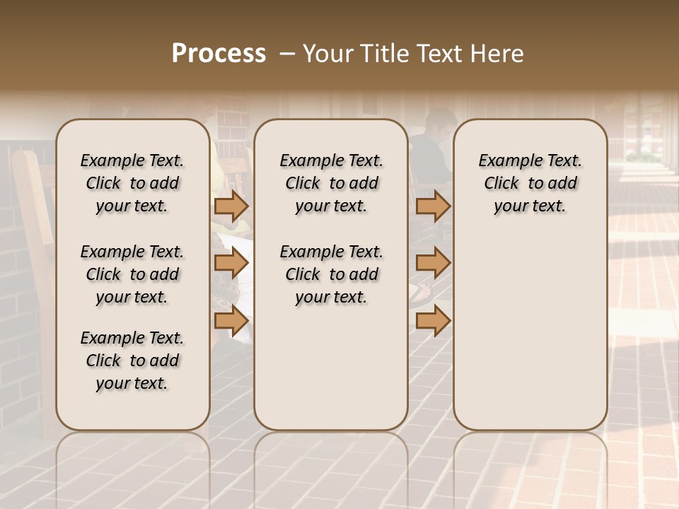 College Students On Campus. PowerPoint Template