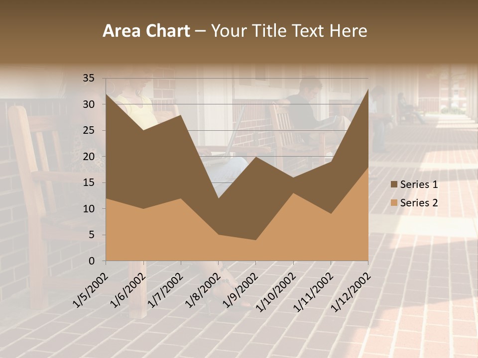 College Students On Campus. PowerPoint Template