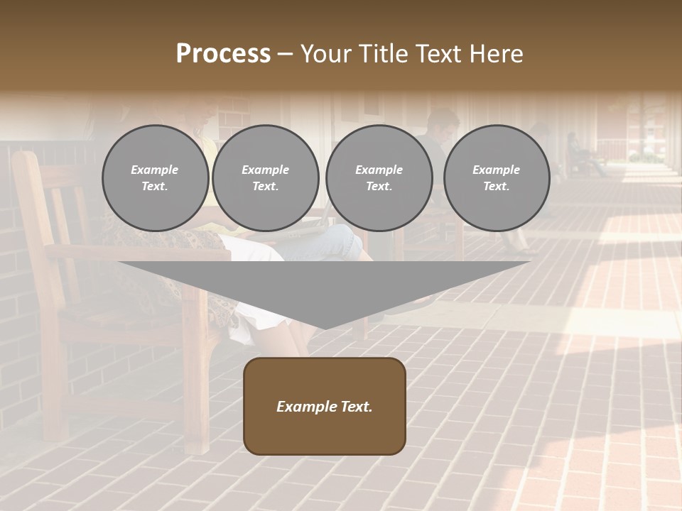 College Students On Campus. PowerPoint Template