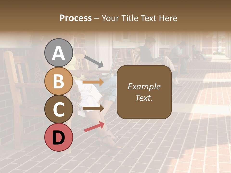 College Students On Campus. PowerPoint Template