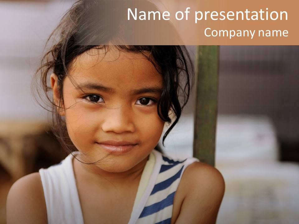 Poor Child PowerPoint Template