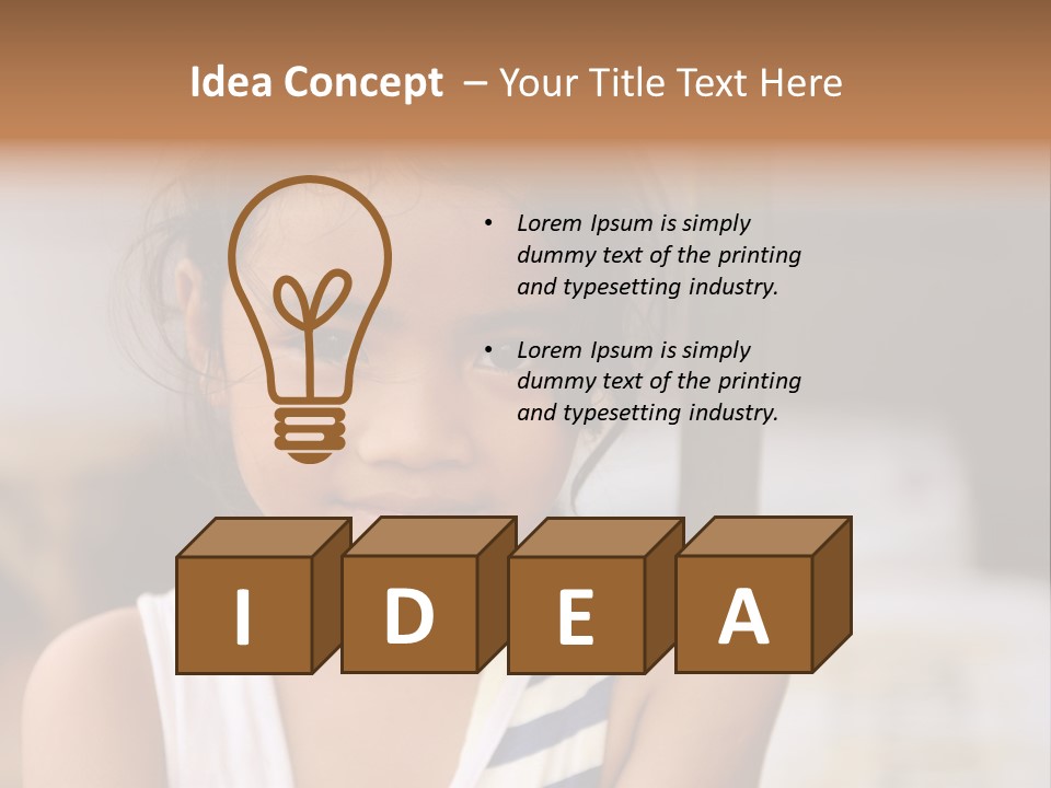 Poor Child PowerPoint Template