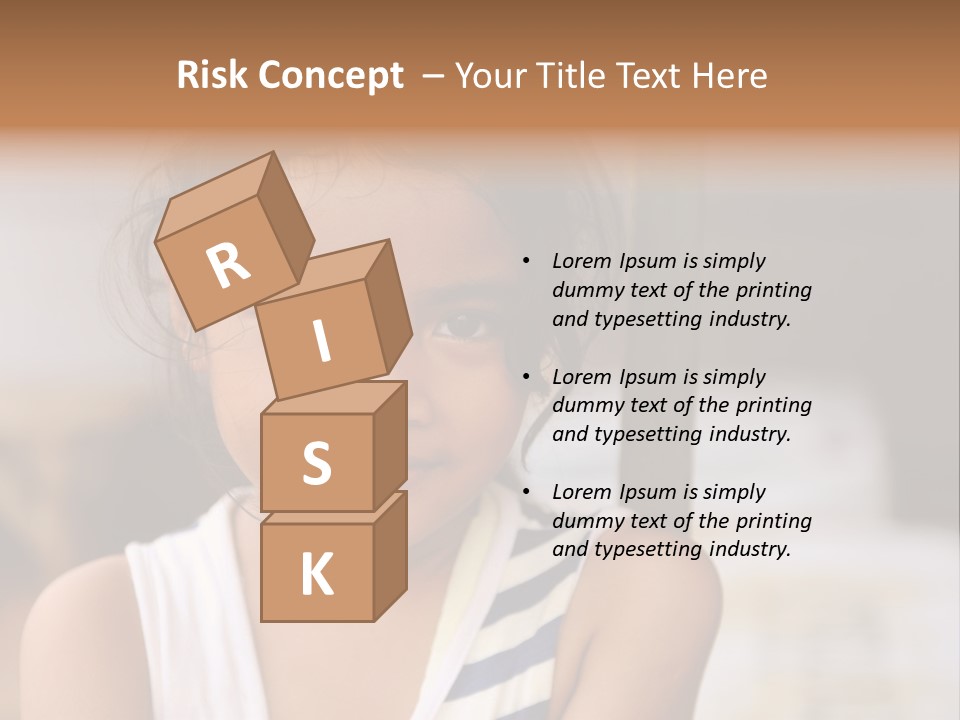 Poor Child PowerPoint Template