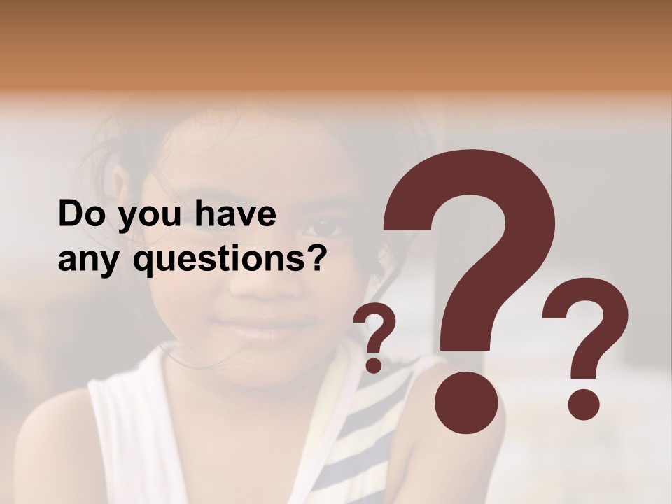 Poor Child PowerPoint Template