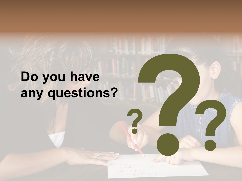 A Little Girl Learning From Her Teacher. PowerPoint Template