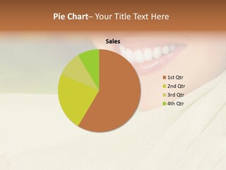 Beautiful Smiling Woman Close-Up PowerPoint Template