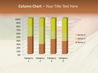 Beautiful Smiling Woman Close-Up PowerPoint Template