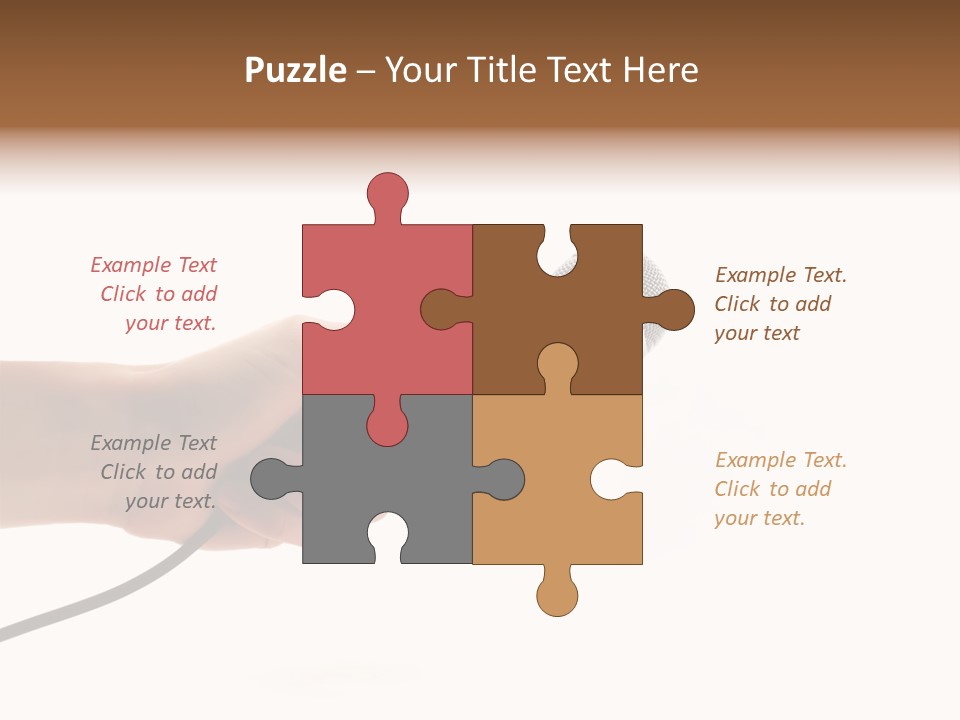 Microphone In Hand PowerPoint Template