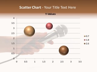 Microphone In Hand PowerPoint Template