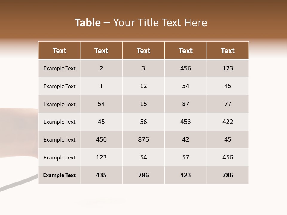 Microphone In Hand PowerPoint Template