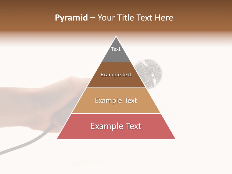 Microphone In Hand PowerPoint Template