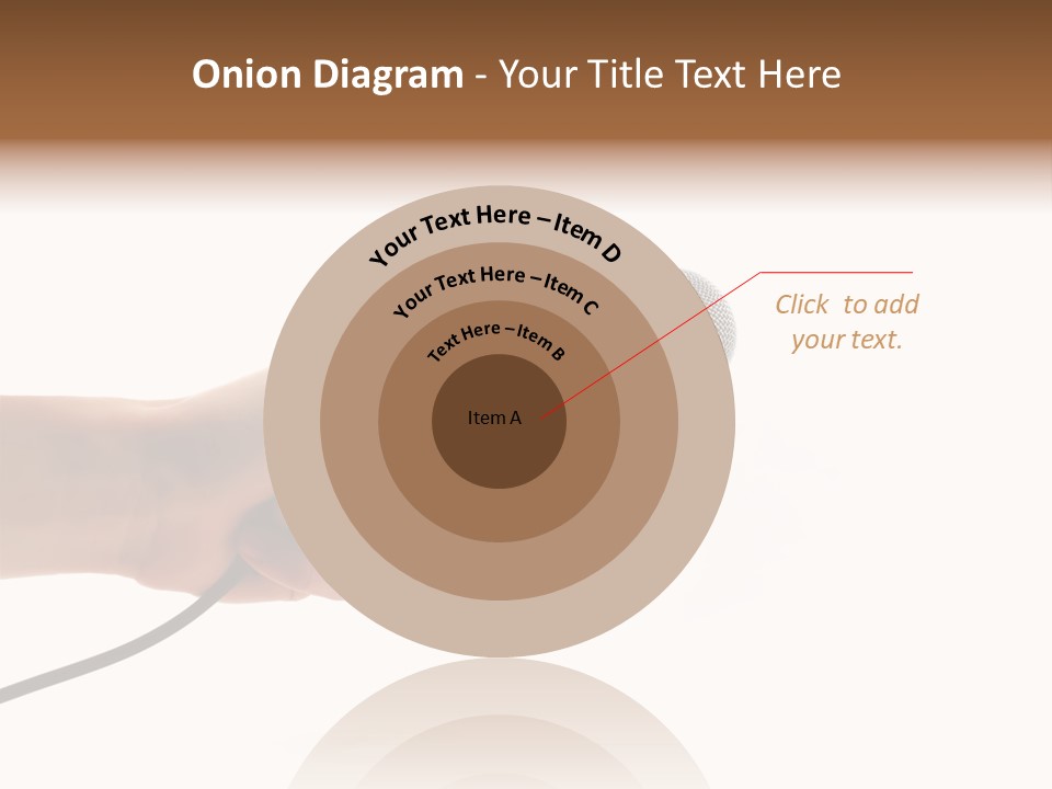 Microphone In Hand PowerPoint Template