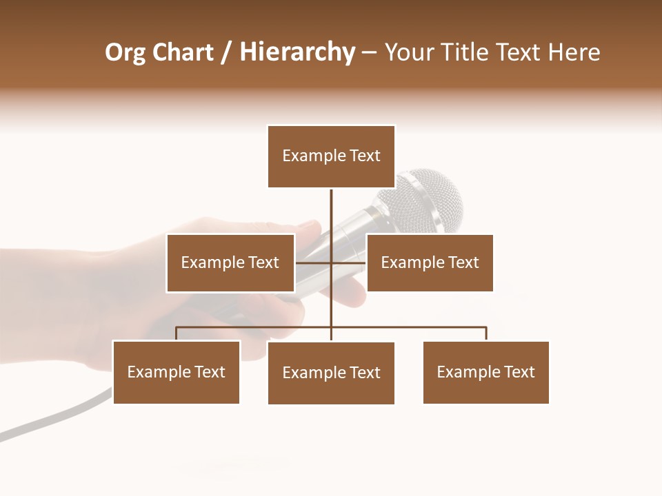 Microphone In Hand PowerPoint Template