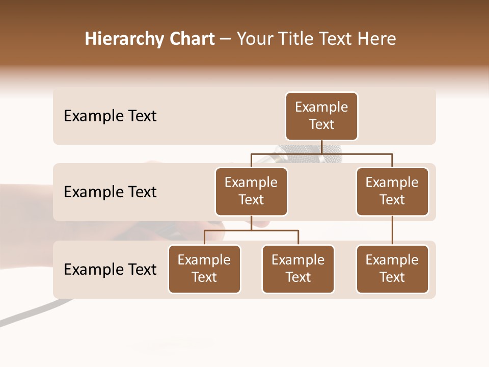 Microphone In Hand PowerPoint Template