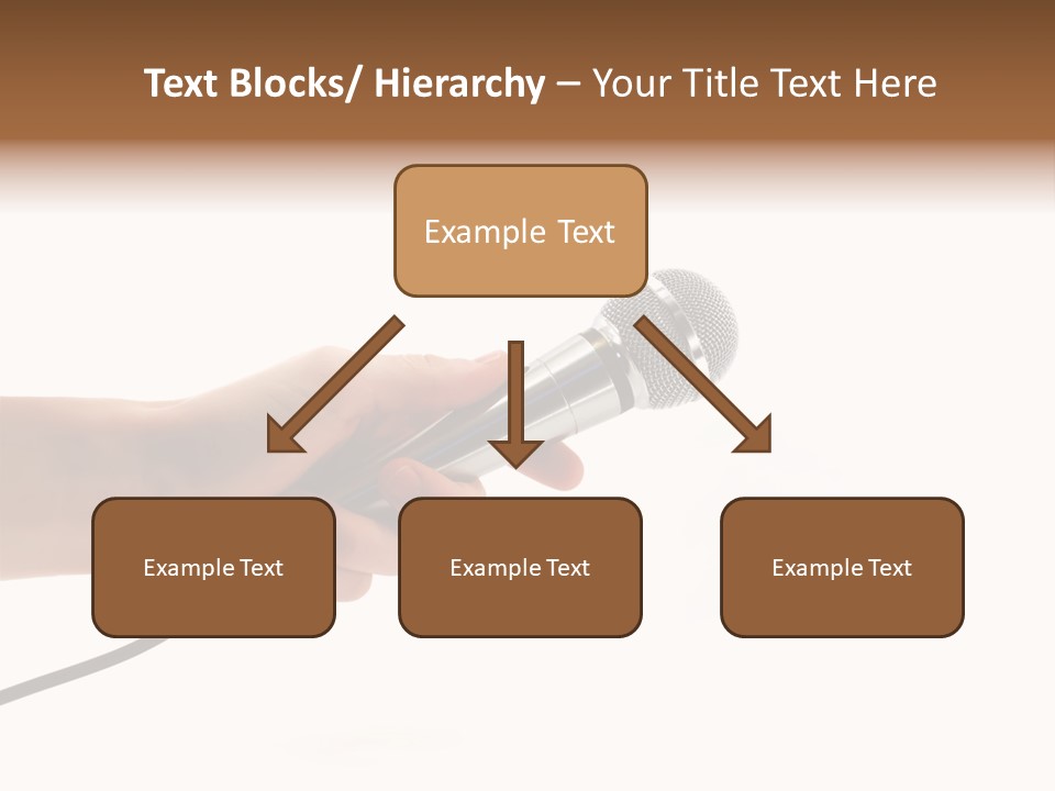 Microphone In Hand PowerPoint Template