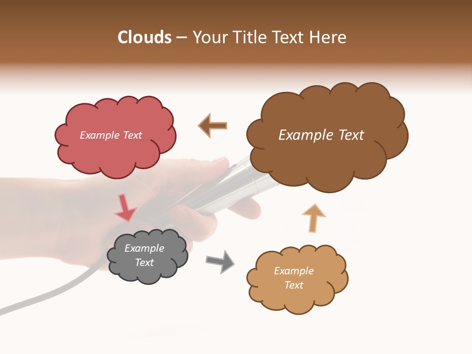 Microphone In Hand PowerPoint Template