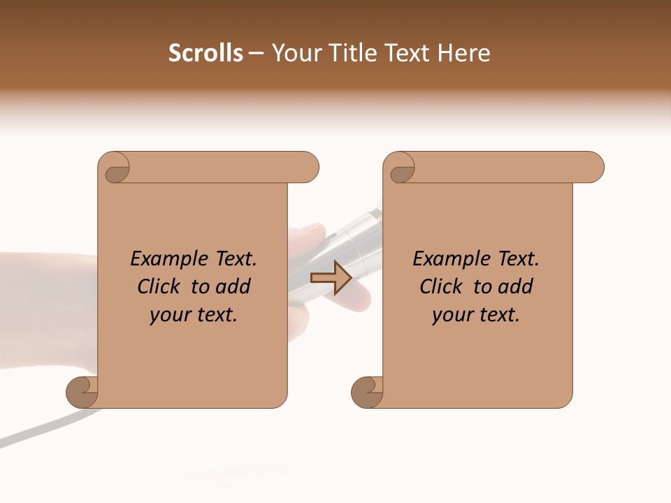 Microphone In Hand PowerPoint Template