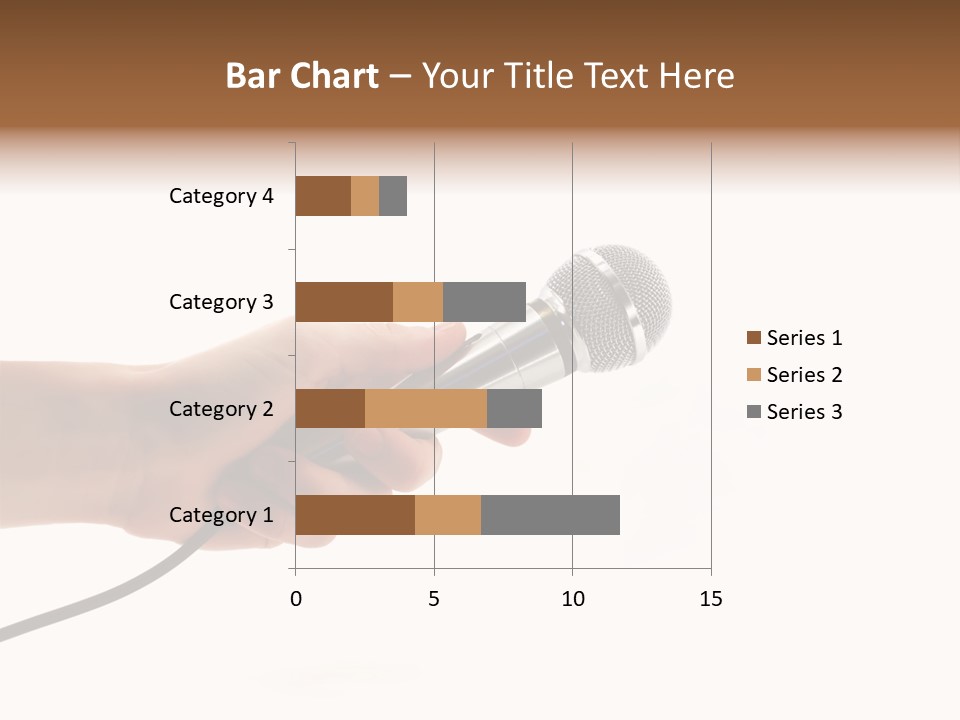 Microphone In Hand PowerPoint Template