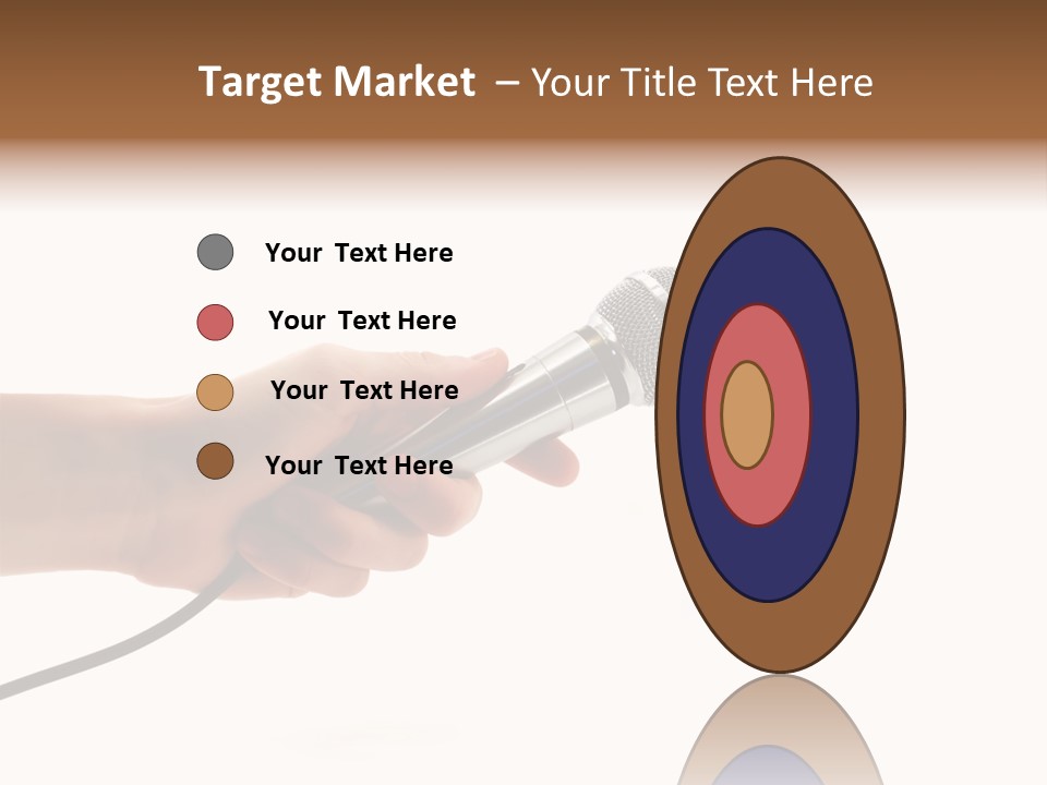 Microphone In Hand PowerPoint Template