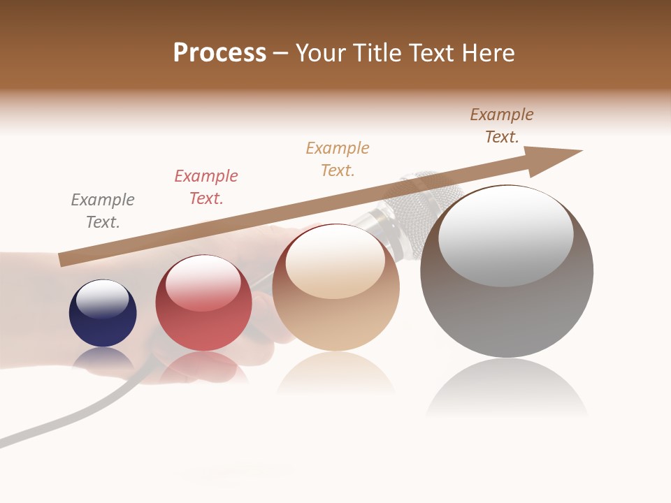 Microphone In Hand PowerPoint Template