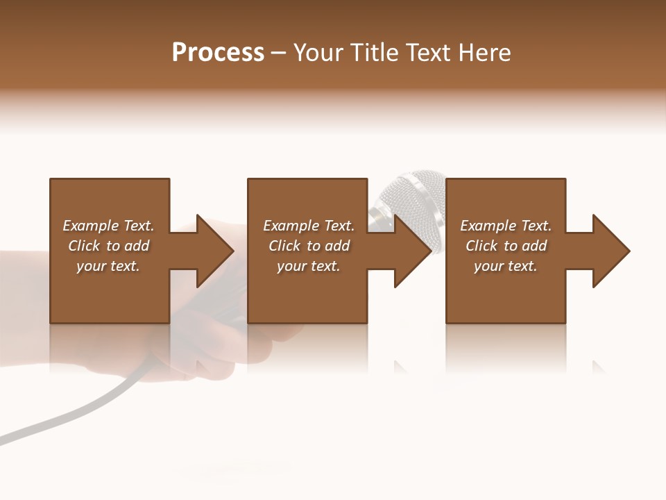 Microphone In Hand PowerPoint Template