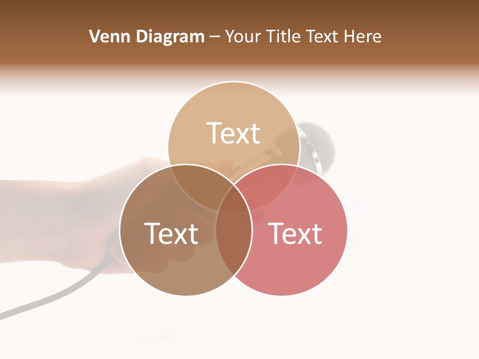 Microphone In Hand PowerPoint Template