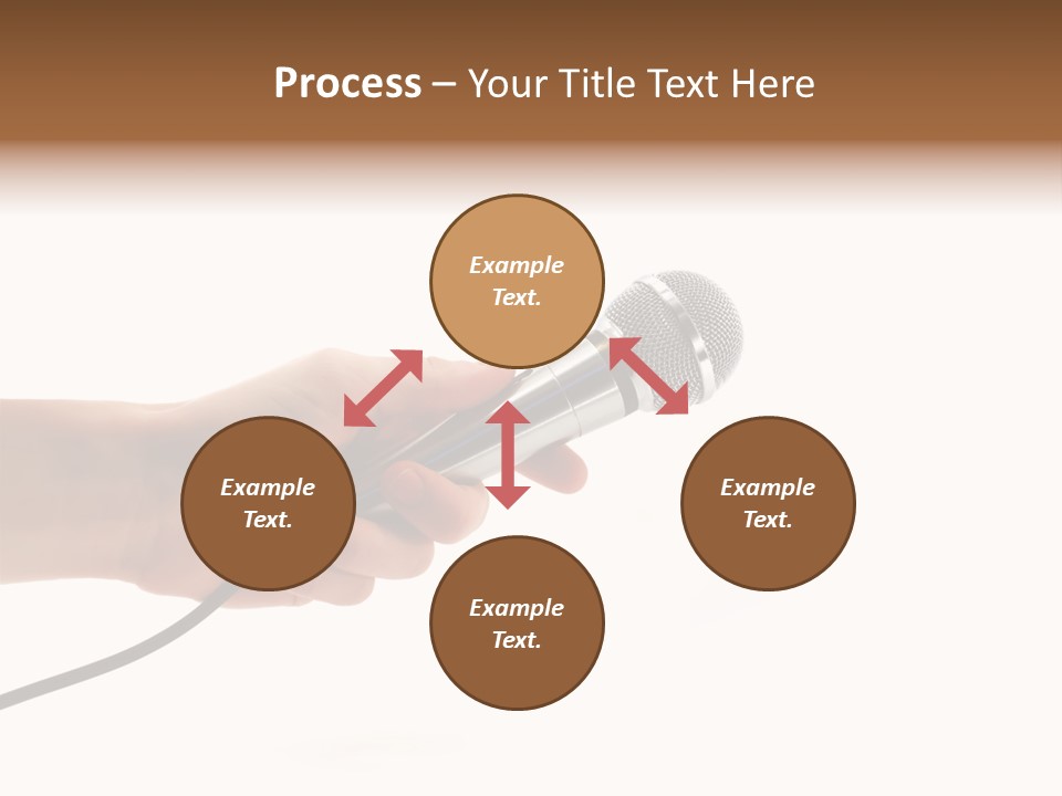 Microphone In Hand PowerPoint Template