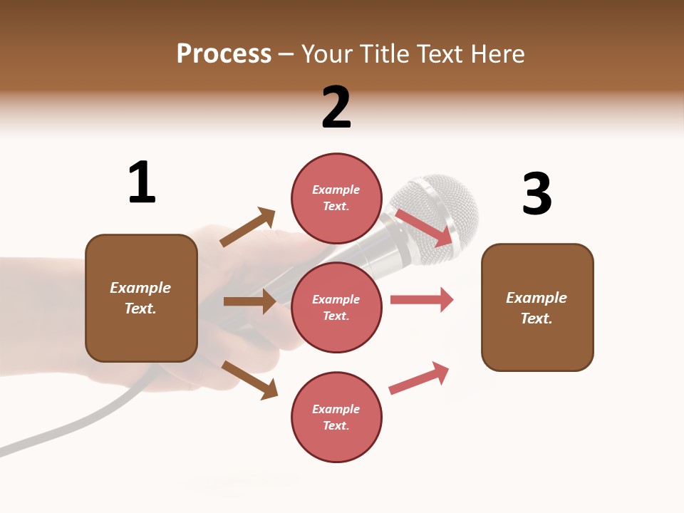 Microphone In Hand PowerPoint Template
