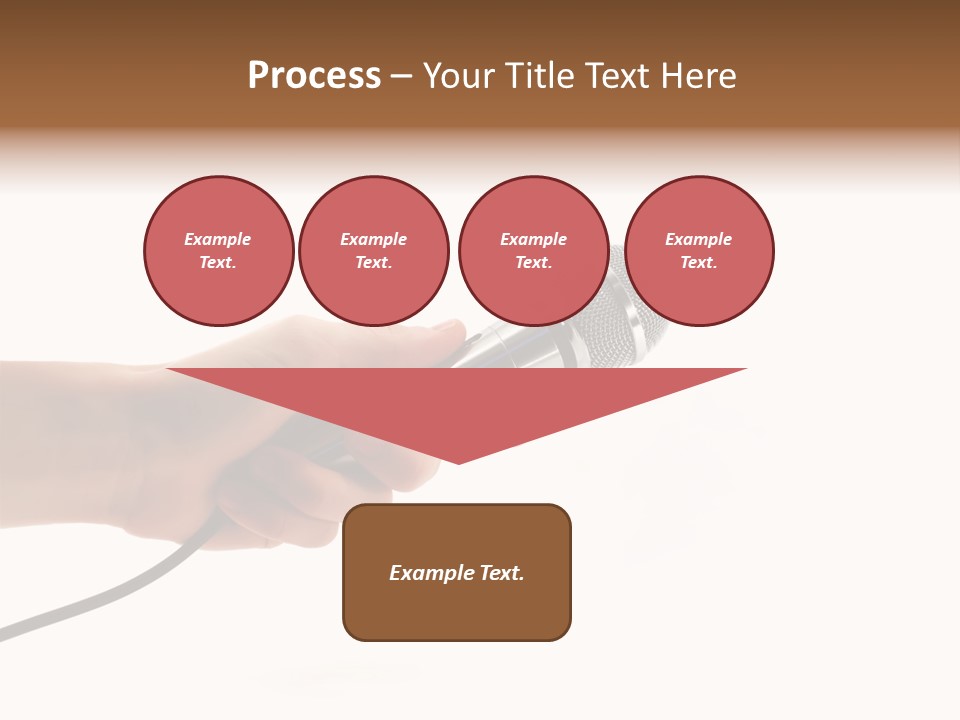 Microphone In Hand PowerPoint Template